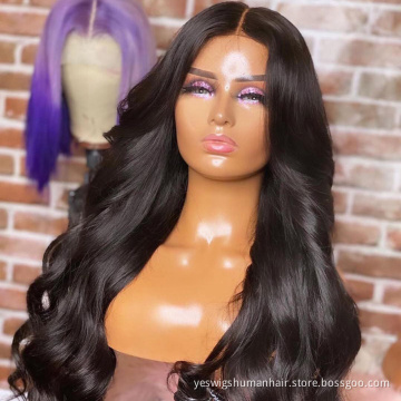 Wholesale Body Wave Raw Brazilian Virgin Natural Human Hair Lace Closure Wig Cheap Hd Full Lace Front Wig Human Hair For Women